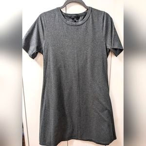 JCREW, Gray, Short sleeve, Knit Dress, Size Petite Large.